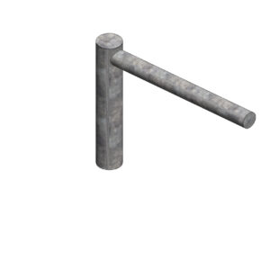 Brazo recto simple 50 cm