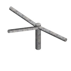 Brazo recto triple 1 metro