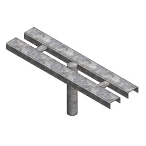 Cruceta doble horizontal 1 metro